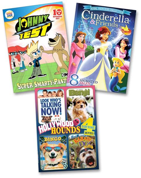 Hollywood Hounds Cinderella And Friends Johnny Test Super Smarty Pants 3 Dvd Mill Creek