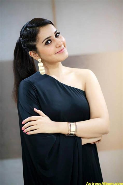Actress Rashi Khanna Hot In Black Dress Actress Album