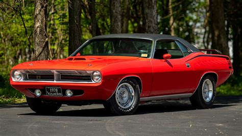 plymouth barracuda de 1970 a subasta con menos de 200 km y original