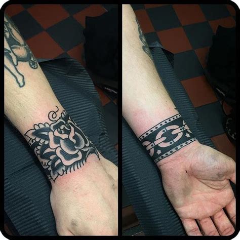sleeve-tattoos-for-men-that-cover-wrists-cuff-tattoo,-traditional-tattoo-cuff,-wrist-tattoos