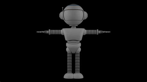 Robot Simple 3d Model By Clickdamn