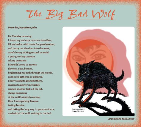 The Big Bad Wolf Poem By Jacqueline Jules Artwork By