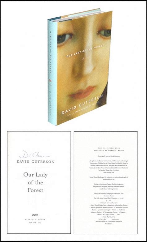 Our Lady Of The Forest David Guterson First Edition First Printing