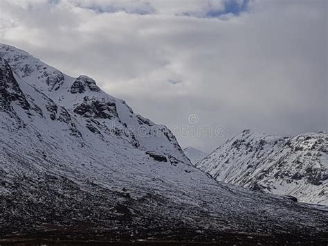 Snowy Mountains Of Scotland Stock Image Image Of Scotland Mountains