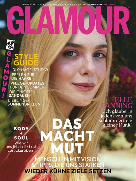 Elle Fanning - Glamour Magazine Germany June 2020 Issue • CelebMafia