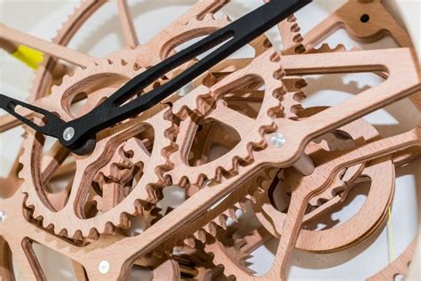 Cnc Files Wooden Mechanical Gear Clock File Cnc Laser Etsy In 2020