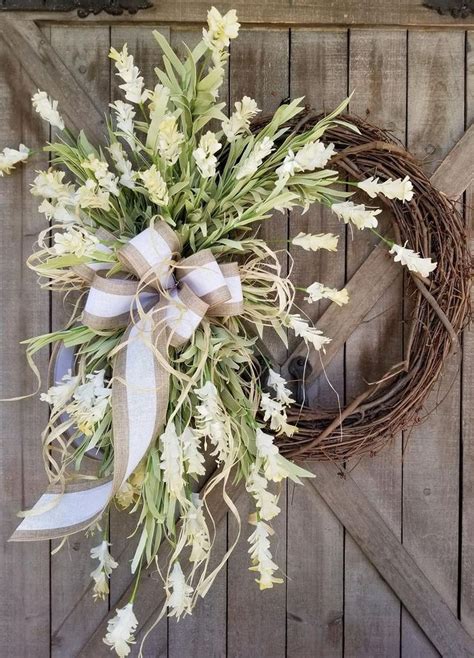 50 Simple Spring Wreaths For Front Door Decor Ideas