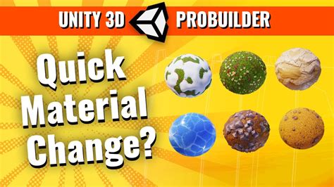 Unity 3d Probuilder Series The Material Editor With Quick Keys To