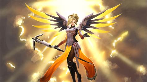 X Overwatch Mercy Fanart X Resolution Hd K Wallpapers Images Backgrounds