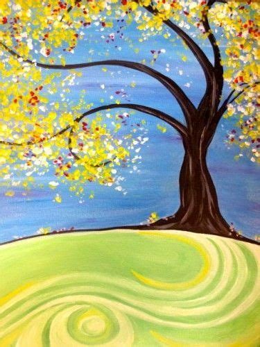 Easy Landscape Painting Ideas Easy Tree Painting Ideas For Beginners