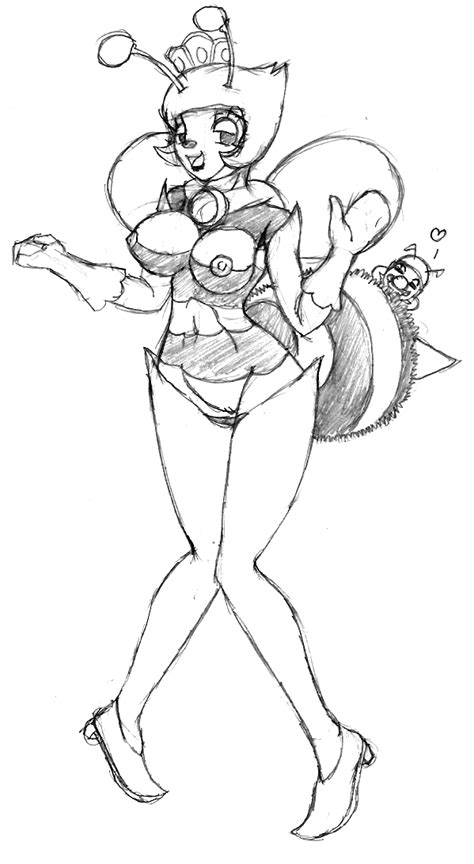 Rule 34 Abdomen Antennae Anthro Bee Breasts Crown Female Honey Bee