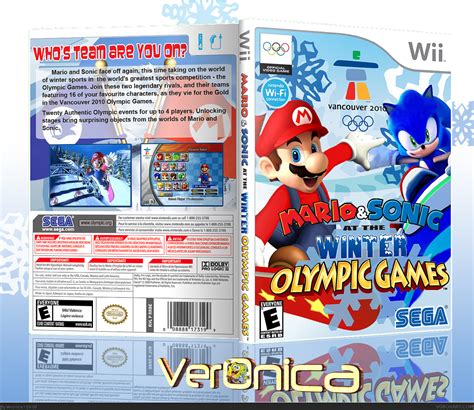 Mario And Sonic At The Winter Olympic Games Wii Box Art Cover By Veronica