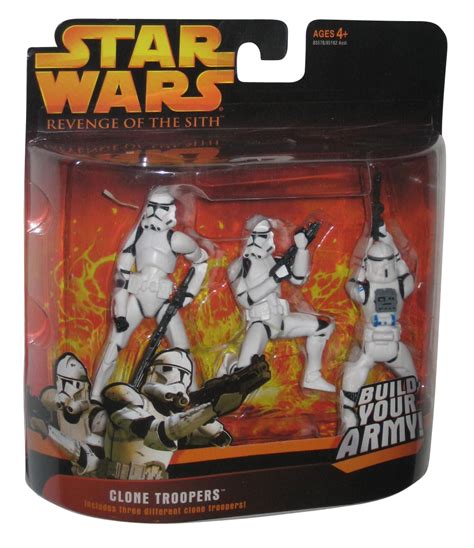 Star Wars Revenge Of The Sith Deluxe Clone Trooper Army Action Figure Set