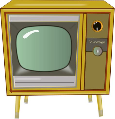 Vintage Tv Vector Graphics Public Domain Vectors