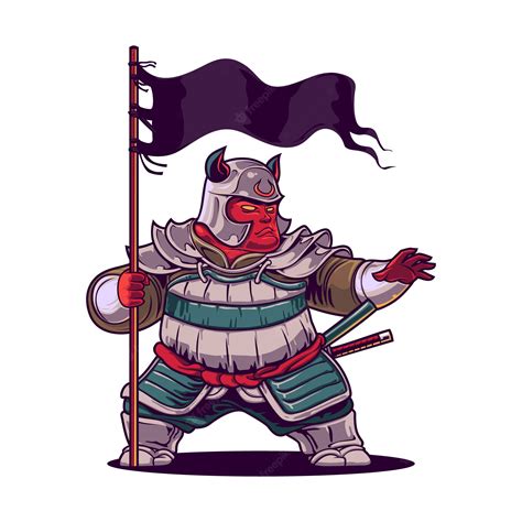 Premium Vector Cartoon The Warrior Mascot