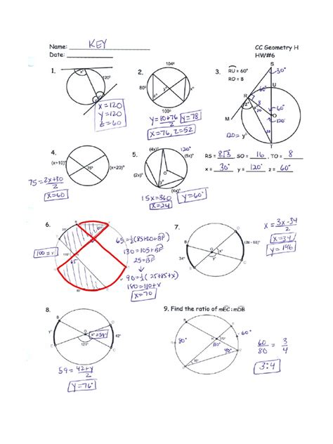 Circle Geometry Formulas Pdf Circle Trigonometric Functions