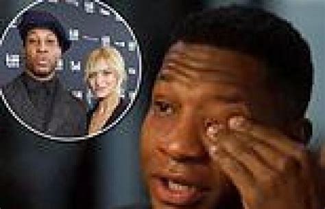 Jonathan Majors Wipes Tear Away From His Eye And Says Its Been Hard