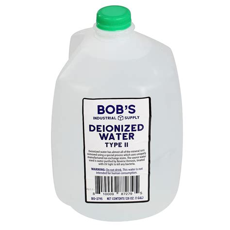 Bisupply Deionized Water 1 Gallon Deionized Water Bottle Demineralized