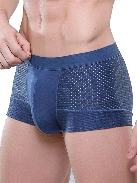 Pdylzwzy Pdylzwzy Mens Breathable Underwear Boxer Briefs Bottoms Bulge Pouch Panties