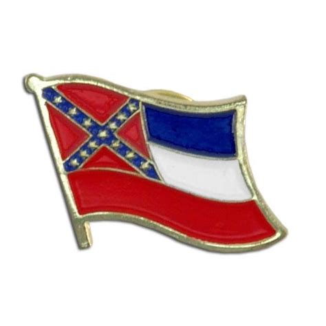 Mississippi Flag Lapel Pin Flag Lapel Pins Mississippi Flag Lapel Pins