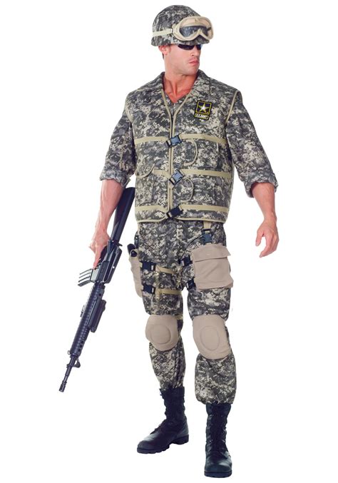 Us Army Ranger Deluxe Camouflage Soldier Adult Mens Costume Halloween