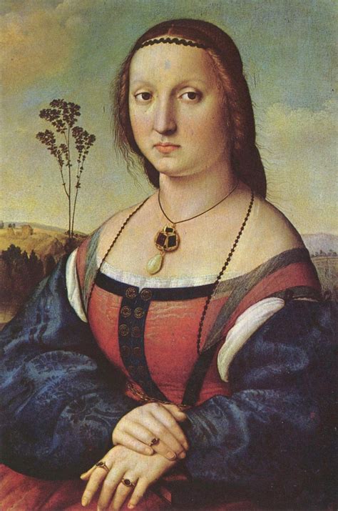 Portr T Der Maddalena Doni Geb Strozzi Raffael Mona Lisa Portre