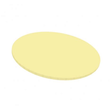 Culpitt 5mm 10inch Pastel Yellow Round Matt Masonite Board Boards