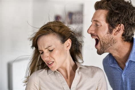 Angry Man Yelling At His Wife Stock Photo Image Of People Girl 61261566