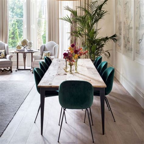 How To Decorate With Green The Most Peaceful Of Colours Green Dining