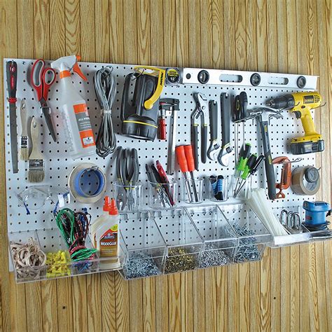 How To Organize Tools On A Pegboard The Home Depot