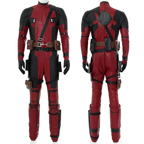 Specialty 2018 Hot Movie Deadpool 2 Wade Cosplay Costume Jumpsuit Halloween Mask Suit Clothing