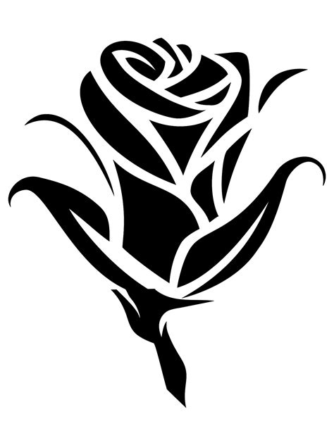 Free Printable Rose Stencils And Templates