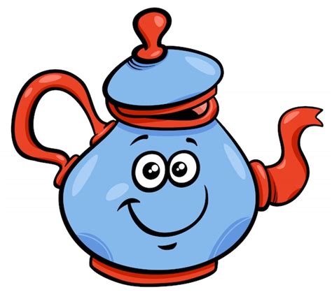 Teapot Or Kettle Cartoon Character Vector Premium Download