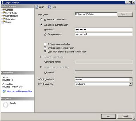 Working With Sql Server Logins Codeproject