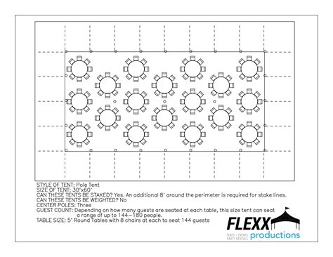 30x Pole Tent Layout Flexx Productions