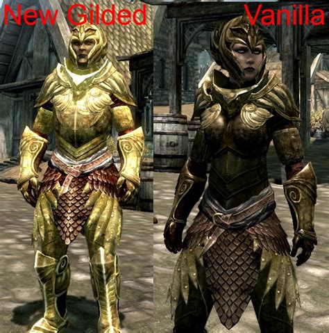 Heavy Gilded Elven Armor Set At Skyrim Nexus Mods And