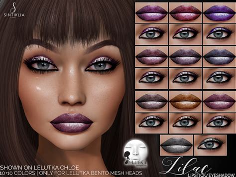 second life marketplace sintiklia lipstickandeyeshadow lilac lelutka