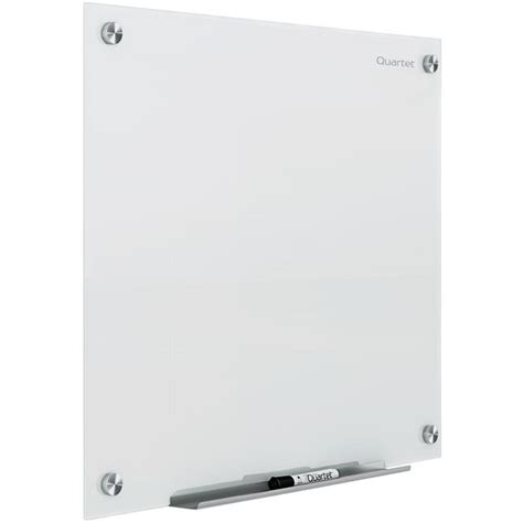 Quartet G24848w Brilliance 48 X 48 White Frameless Wall Mounted Magnetic Glass Dry Erase Board