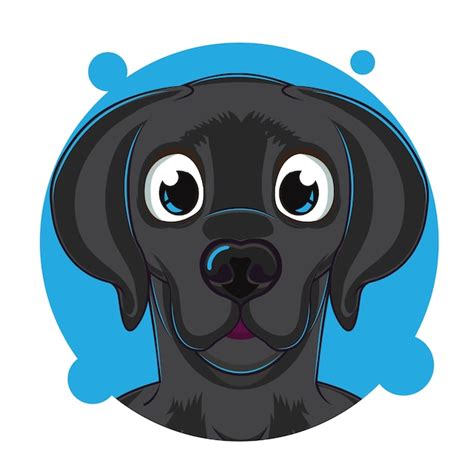 Premium Vector Cute Dog Head Avatar
