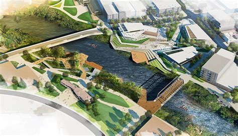 Riverfront Fort Wayne Mayor Tom Lanscape Design Schematic Design