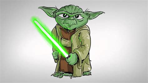 How To Draw Yoda From Star Wars Youtube