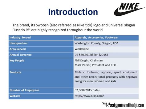 Nike Case Study: Swot & Pestel Analysis by MyAssignmentHelp Experts