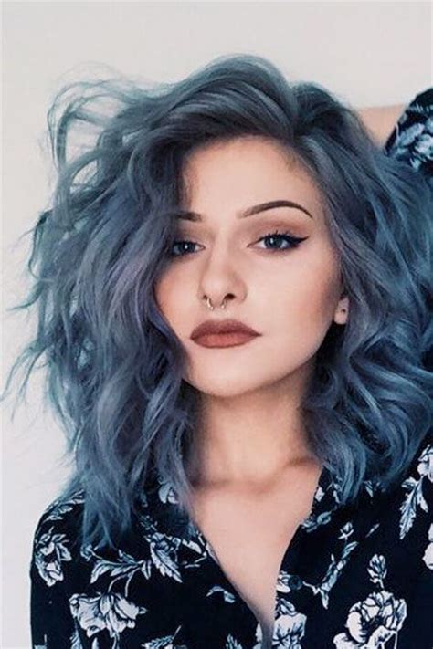 The Denim Effect Denim Blue Hair Colors Youll Love