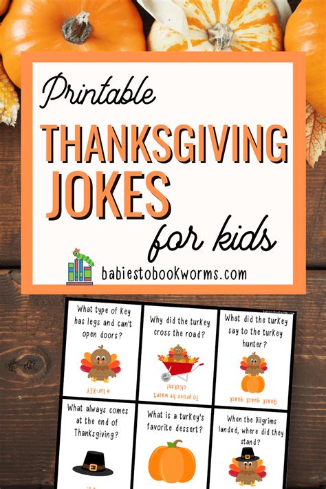 Tuck These Printable Thanksgiving Jokes For Kids Into Lunchboxes For A