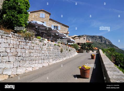 Village Of Gourdon In Southeastern France Department Alpes Maritimes
