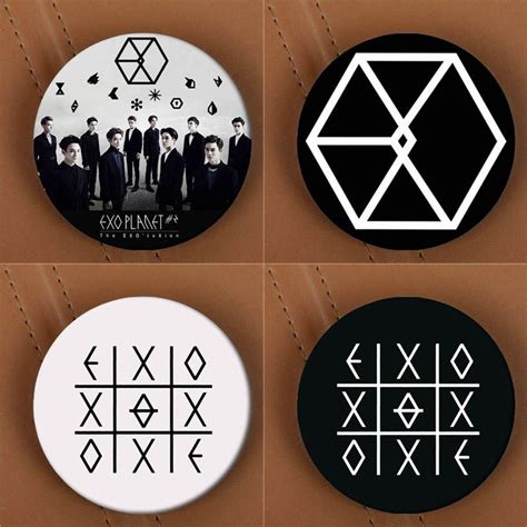 Youpop KPOP K POP EXO EXO K EXO M de PLANETA ÉXODO Álbum Broche Pin Badge Accesorios Para La