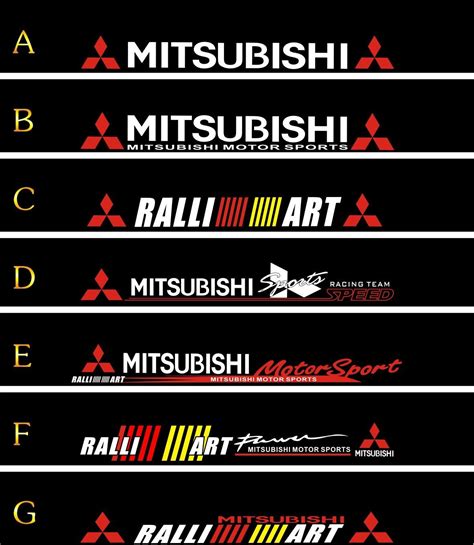 Logo Mitsubishi Sticker Design Lissimore Photography