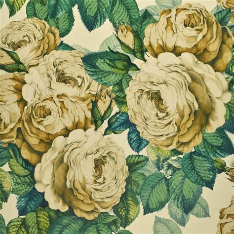 Floral effects on your walls. The Rose - Sepia wallpaper | Picture Book Wallpapers ...
