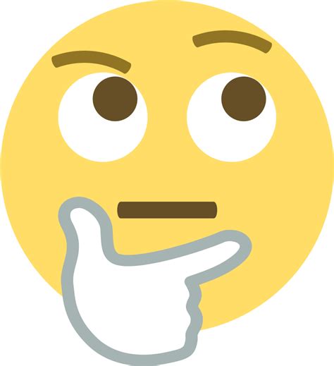 Question Face Png Thoughtful Emoji Clipart Full Size Clipart