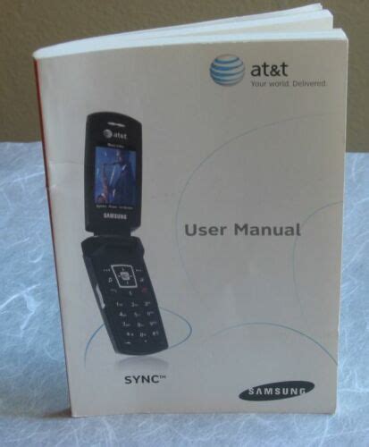 Samsung Sgh A707 User Manual Guide For Sync Flip Phone Complete